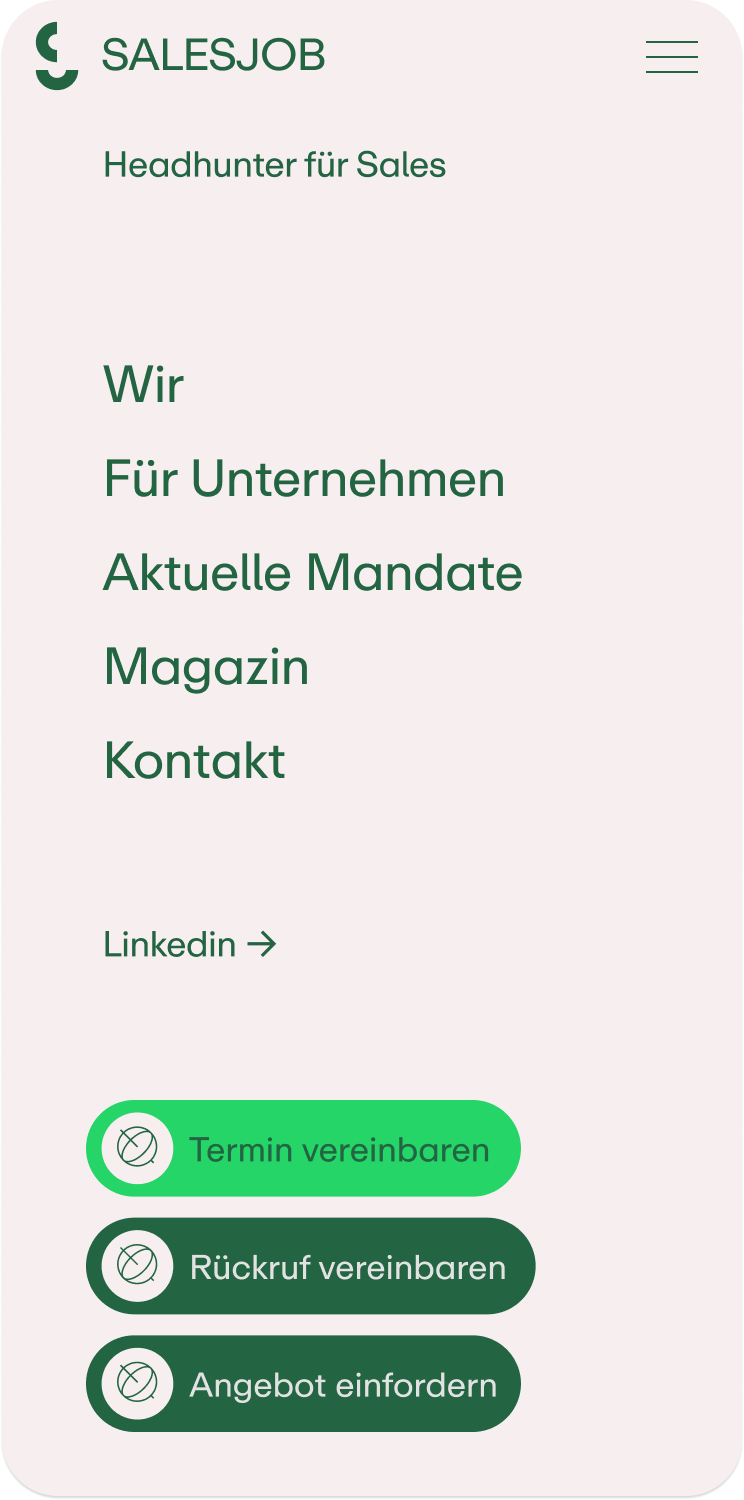 Mobile Navigation Open